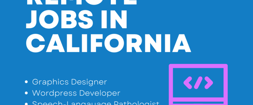 High paying remote jobs in California