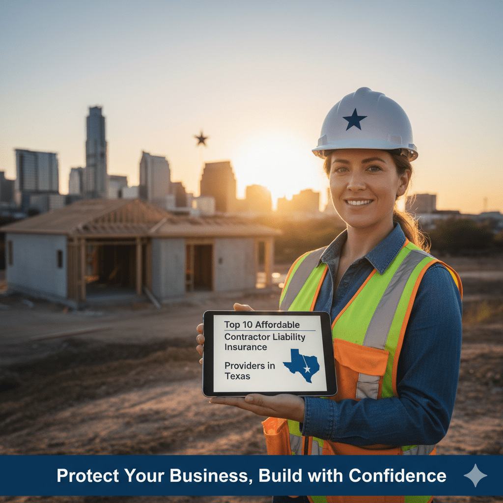 Top 10 Affordable Contractor Liability Insurance Providers in Texas