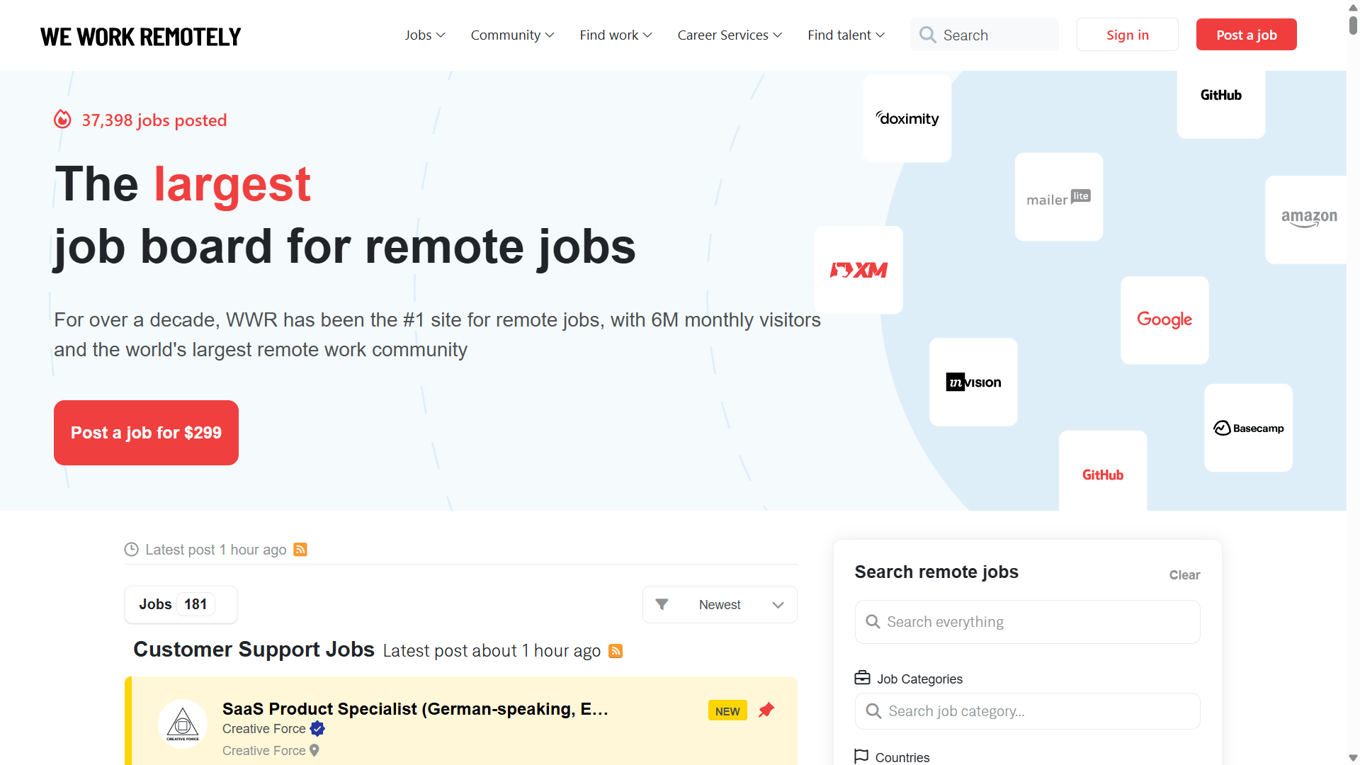 weworkremotely helps you hire remote react developers in san francisco