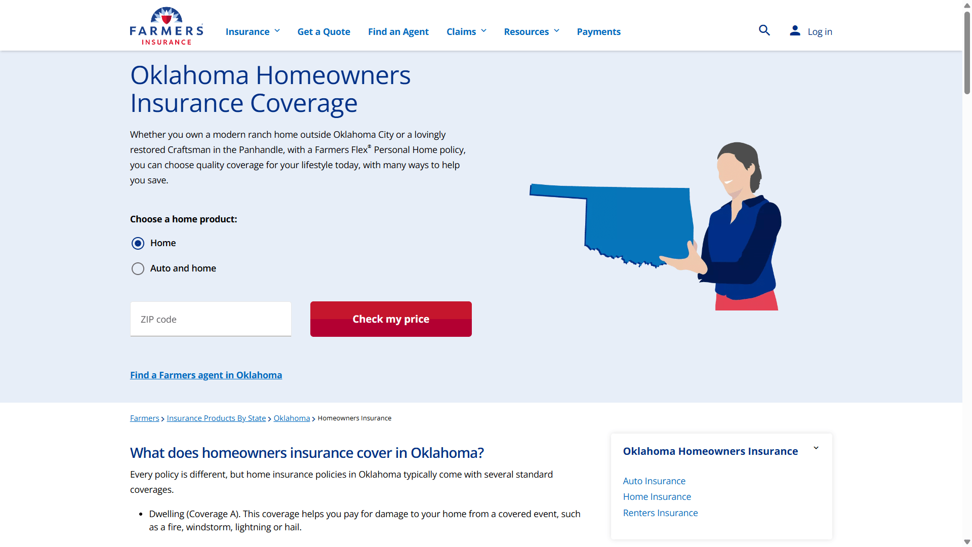 Oklahoma Homeowners Insurance Coverage